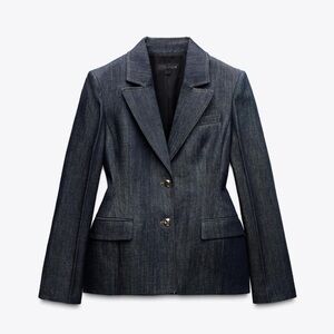 Zara Women's Dark Blue Blazer